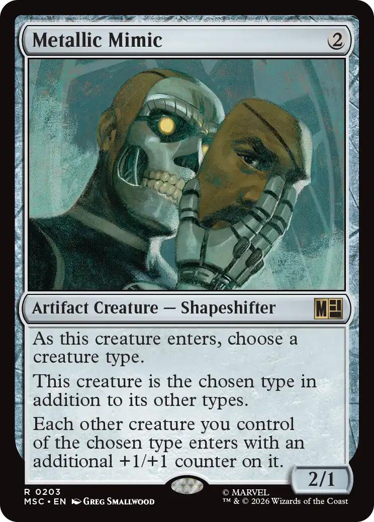 Metallic Mimic (Surge Foil) [Marvel Super Heroes Commander] | Boutique FDB TCG