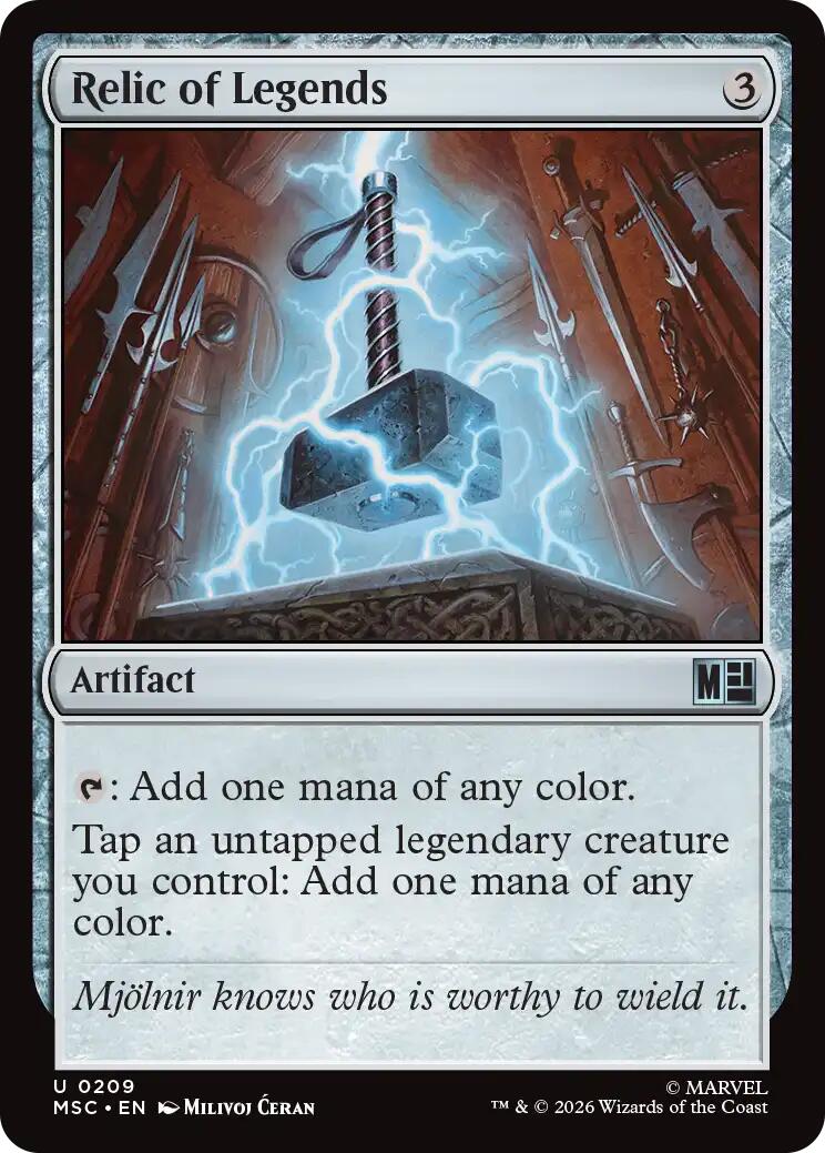 Relic of Legends (Surge Foil) [Marvel Super Heroes Commander] | Boutique FDB TCG
