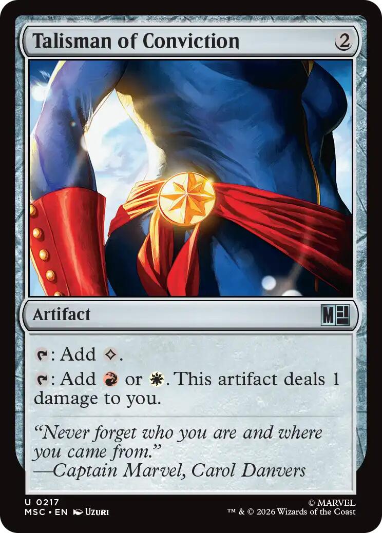Talisman of Conviction (Surge Foil) [Marvel Super Heroes Commander] | Boutique FDB TCG