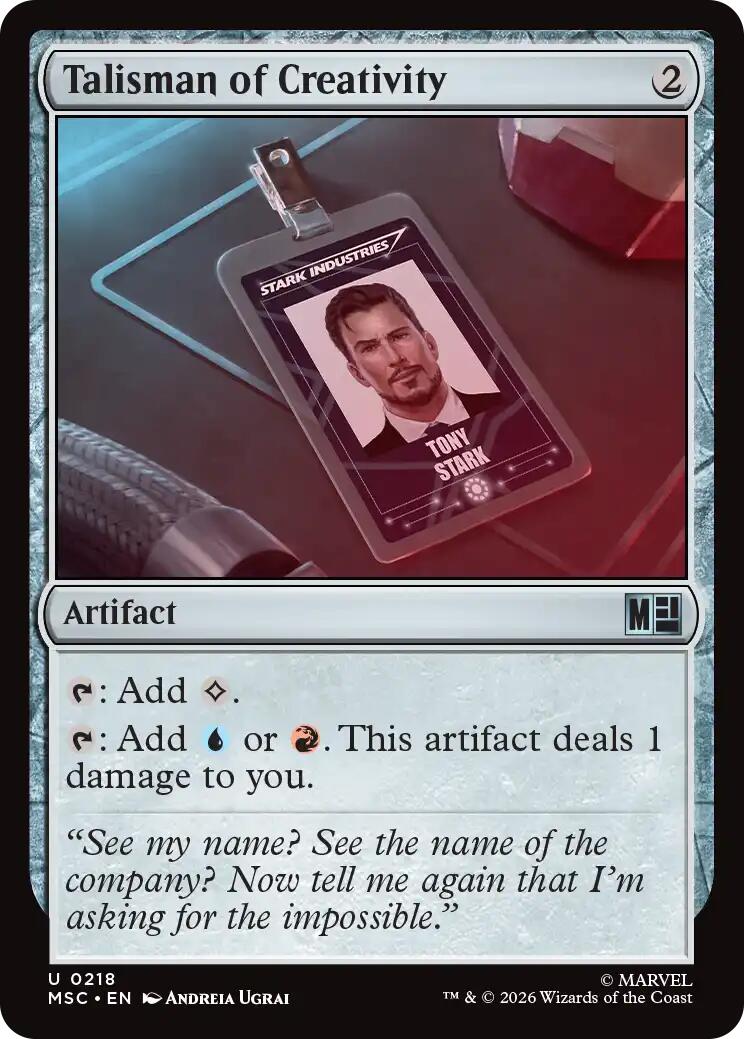 Talisman of Creativity (Surge Foil) [Marvel Super Heroes Commander] | Boutique FDB TCG