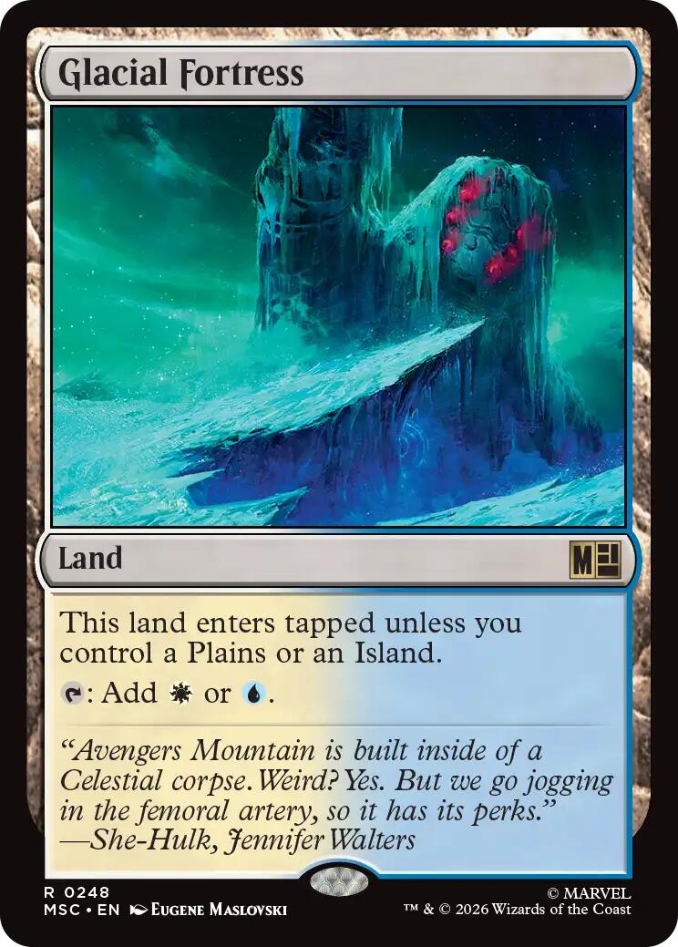 Glacial Fortress (Surge Foil) [Marvel Super Heroes Commander] | Boutique FDB TCG