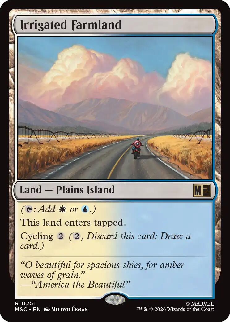 Irrigated Farmland (Surge Foil) [Marvel Super Heroes Commander] | Boutique FDB TCG