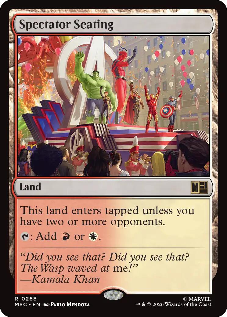 Spectator Seating (Surge Foil) [Marvel Super Heroes Commander] | Boutique FDB TCG