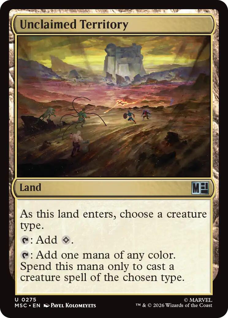 Unclaimed Territory (Surge Foil) [Marvel Super Heroes Commander] | Boutique FDB TCG