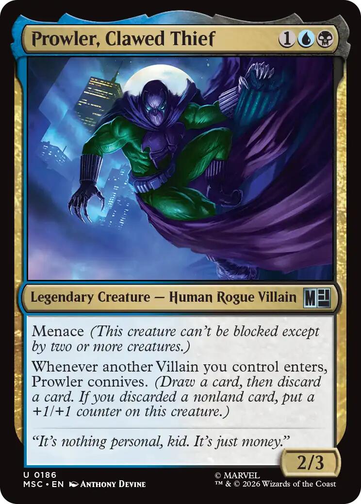 Prowler, Clawed Thief [Marvel Super Heroes Commander] | Boutique FDB TCG