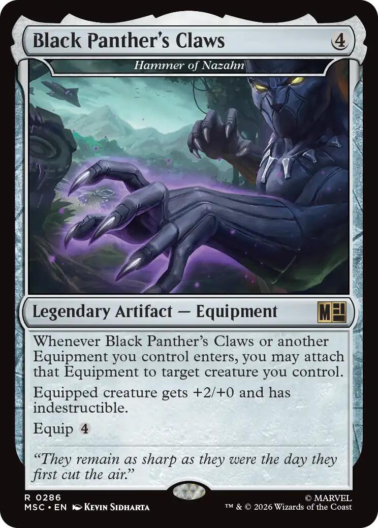 Black Panther's Claws - Hammer of Nazahn (Surge Foil) [Marvel Super Heroes Commander] | Boutique FDB TCG