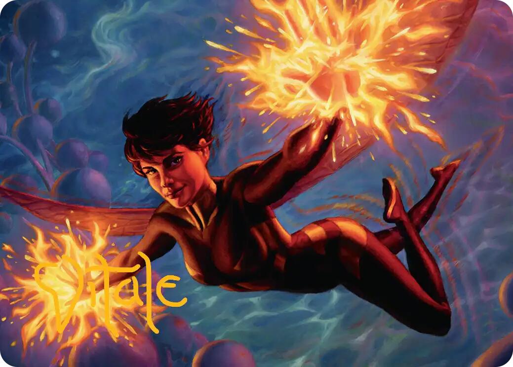The Wasp, Winsome Avenger Art Card (Gold-Stamped Signature) [Marvel Super Heroes Art Series] | Boutique FDB TCG
