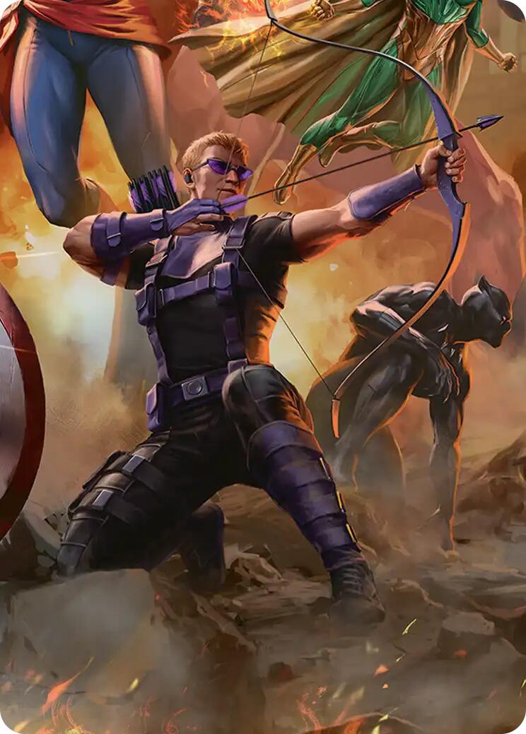 Hawkeye, Trick Shot Art Card [Marvel Super Heroes Art Series] | Boutique FDB TCG