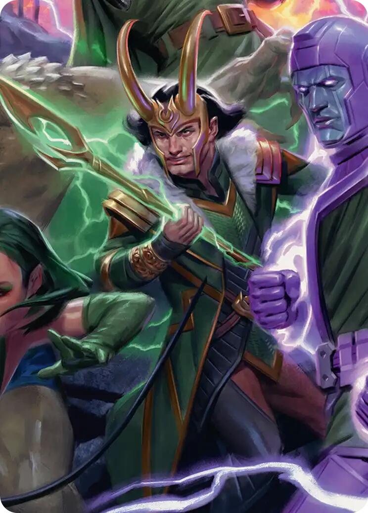 Loki, God of Lies Art Card [Marvel Super Heroes Art Series] | Boutique FDB TCG