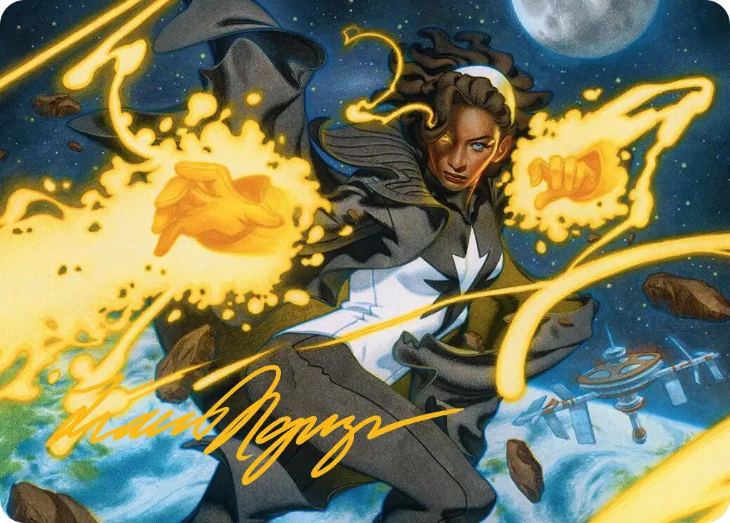 Photon, Mighty Marvel Art Card (Gold-Stamped Signature) [Marvel Super Heroes Art Series] | Boutique FDB TCG