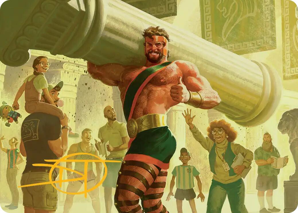 Hercules, Prince of Power Art Card (Gold-Stamped Signature) [Marvel Super Heroes Art Series] | Boutique FDB TCG