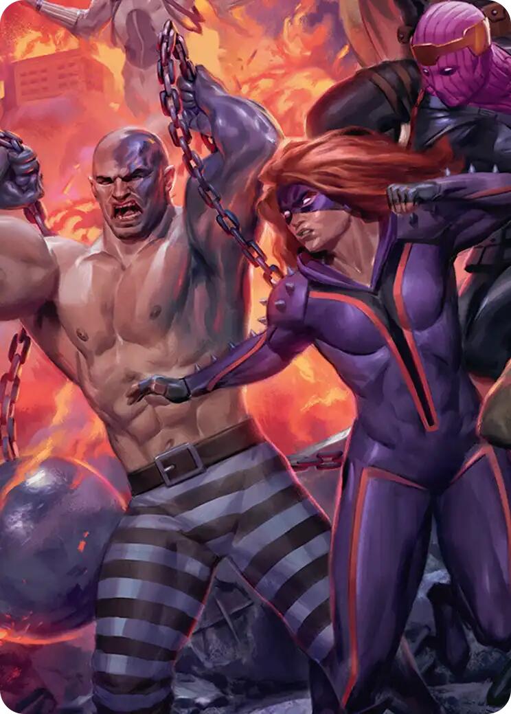 Absorbing Man and Titania Art Card [Marvel Super Heroes Art Series] | Boutique FDB TCG