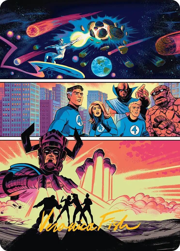 The Coming of Galactus Art Card (Gold-Stamped Signature) [Marvel Super Heroes Art Series] | Boutique FDB TCG