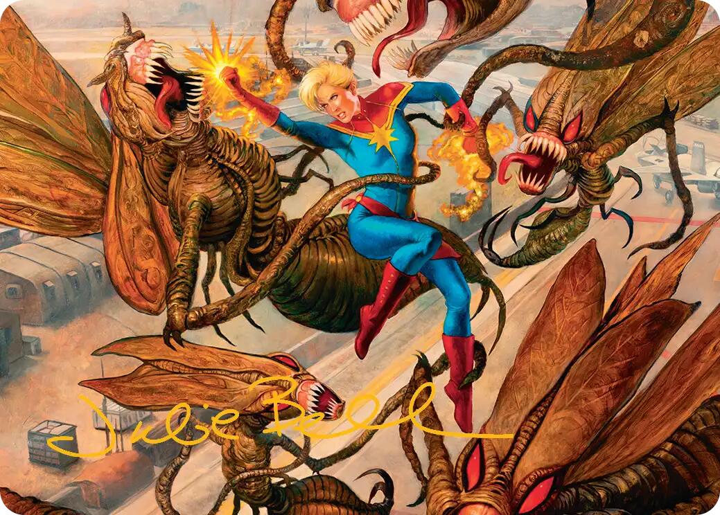 Captain Marvel, Apex Avenger Art Card (Gold-Stamped Signature) [Marvel Super Heroes Art Series] | Boutique FDB TCG
