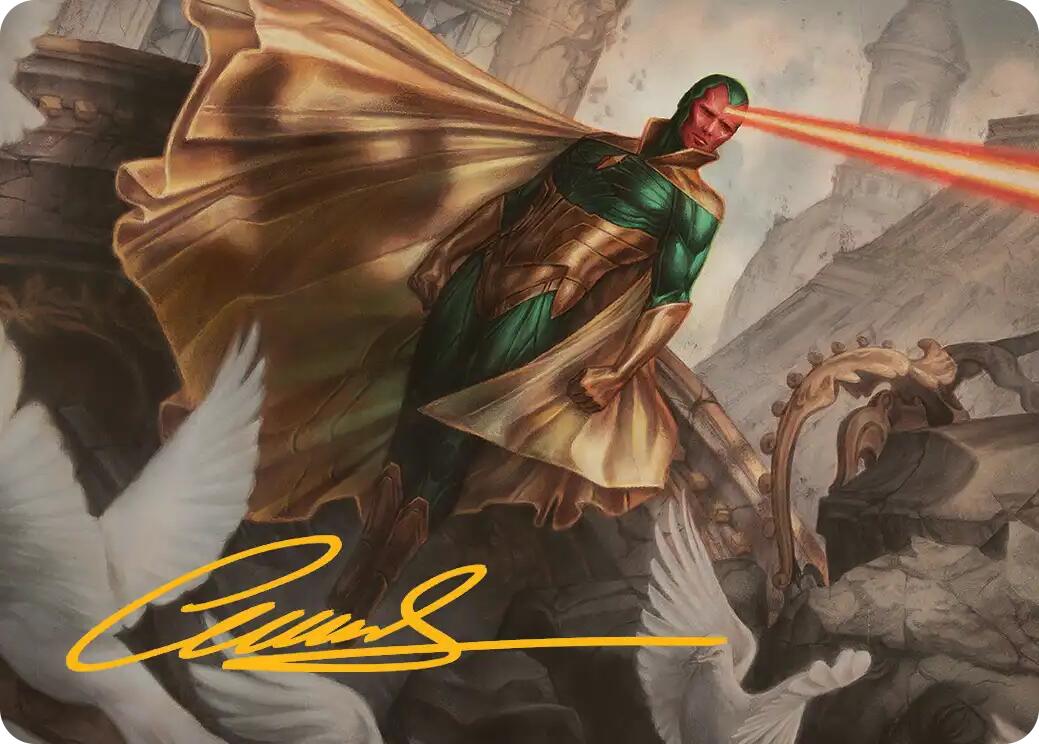 The Vision Art Card (Gold-Stamped Signature) [Marvel Super Heroes Art Series] | Boutique FDB TCG