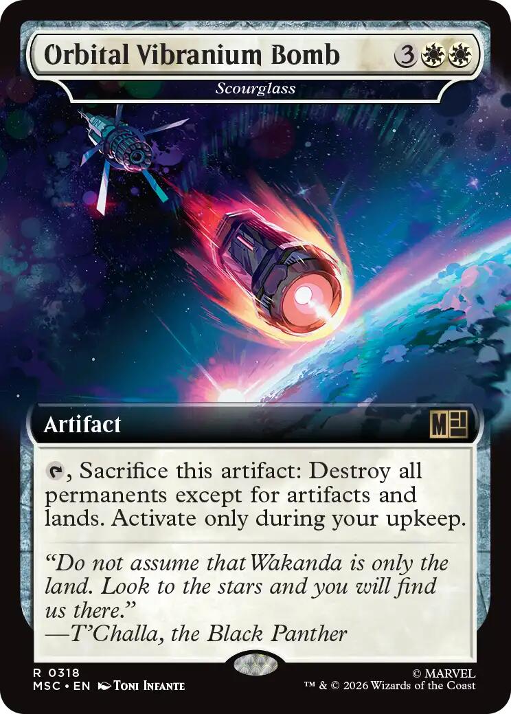 Orbital Vibranium Bomb - Scourglass (Extended Art) [Marvel Super Heroes Commander] | Boutique FDB TCG