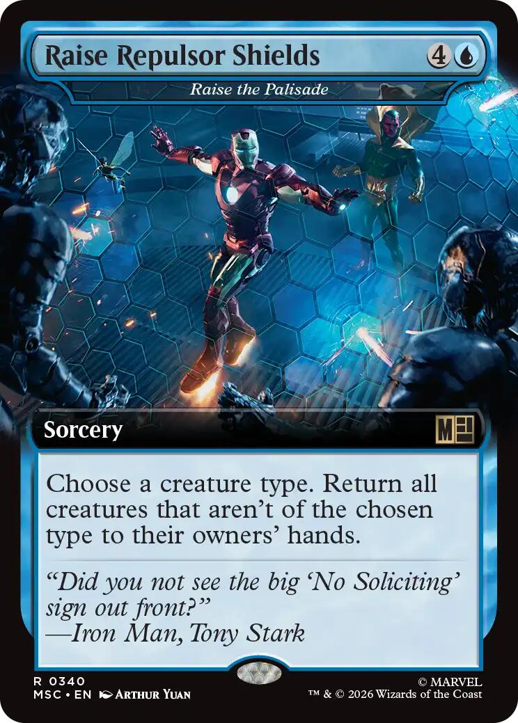 Raise Repulsor Shields - Raise the Palisade (Extended Art) [Marvel Super Heroes Commander] | Boutique FDB TCG