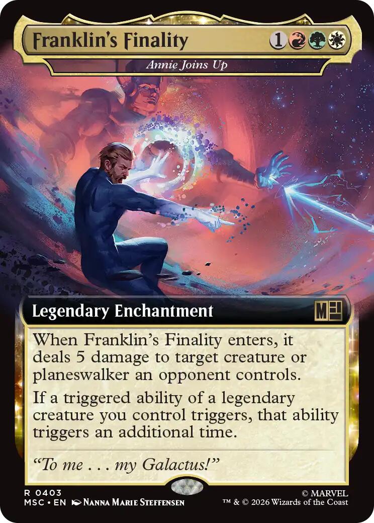 Franklin's Finality - Annie Joins Up (Extended Art) [Marvel Super Heroes Commander] | Boutique FDB TCG