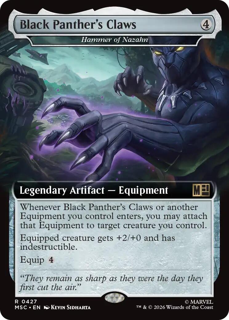 Black Panther's Claws - Hammer of Nazahn (Extended Art) [Marvel Super Heroes Commander] | Boutique FDB TCG