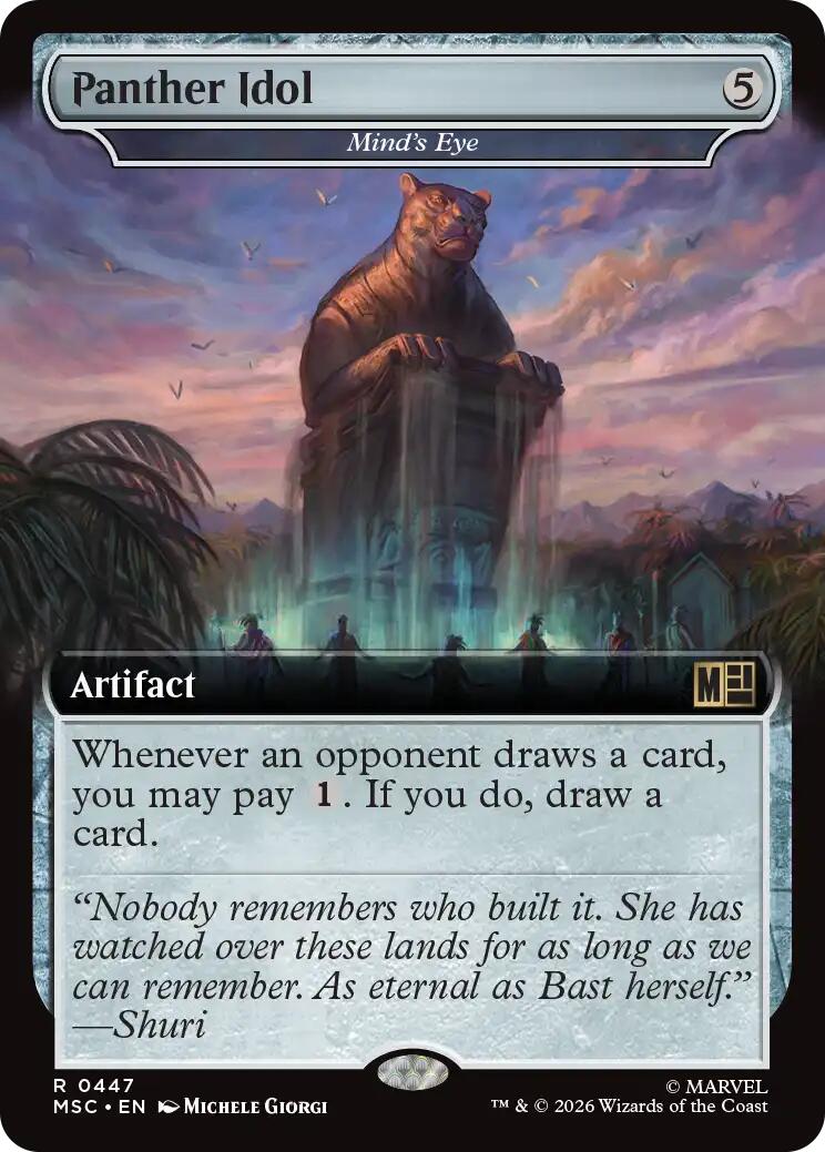 Panther Idol - Mind's Eye (Extended Art) [Marvel Super Heroes Commander] | Boutique FDB TCG