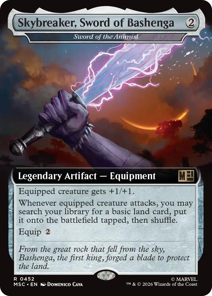 Skybreaker, Sword of Bashenga - Sword of the Animist (Extended Art) [Marvel Super Heroes Commander] | Boutique FDB TCG