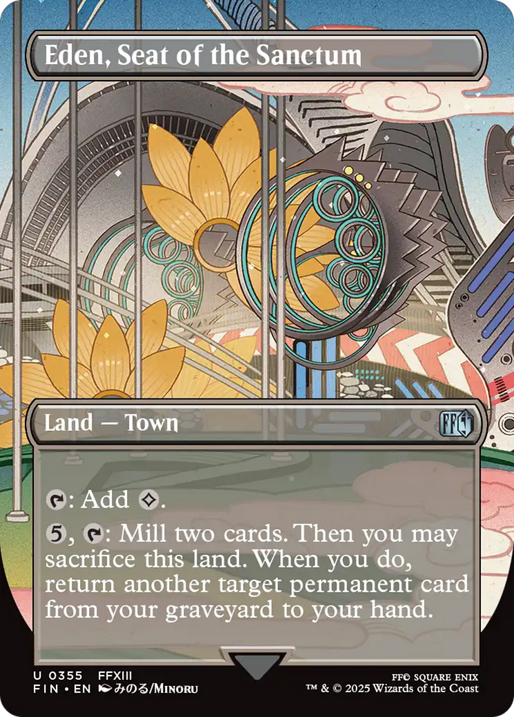Eden, Seat of the Sanctum (Borderless) [FINAL FANTASY] | Boutique FDB TCG