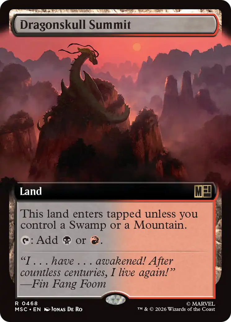 Dragonskull Summit (Extended Art) [Marvel Super Heroes Commander] | Boutique FDB TCG