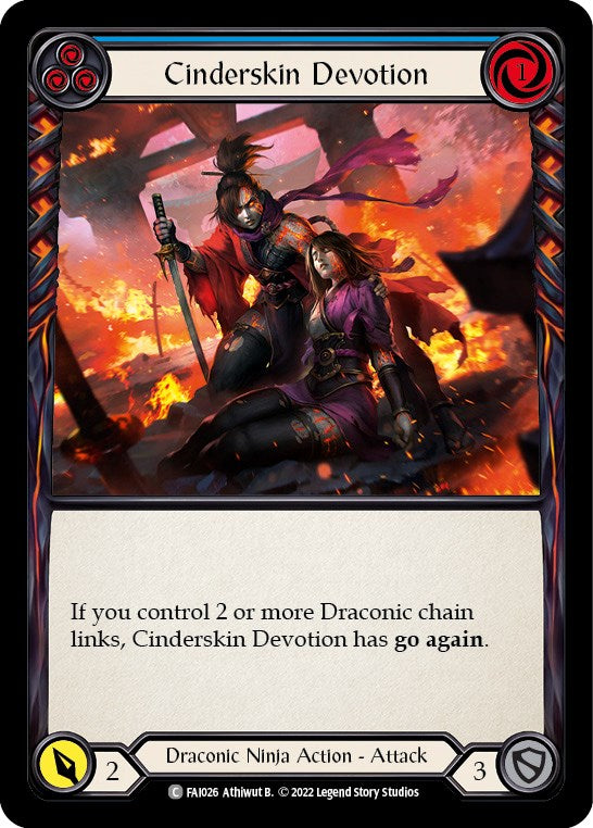 Cinderskin Devotion (Blue) [FAI026] (Uprising Fai Blitz Deck) | Boutique FDB TCG