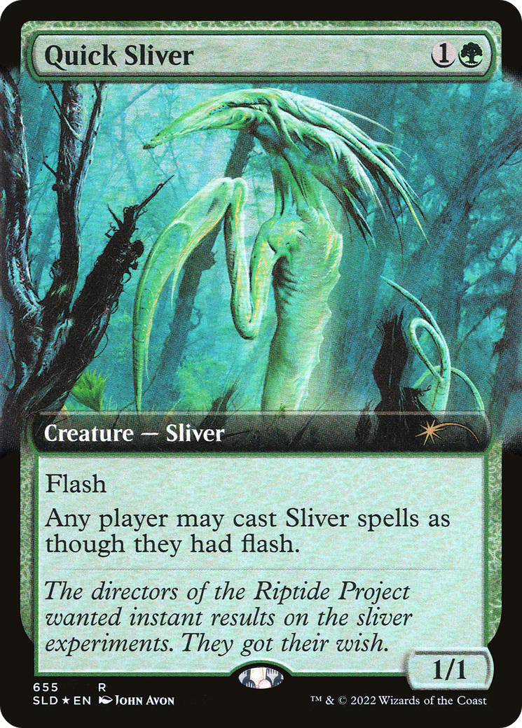 Quick Sliver (Extended Art) [Secret Lair Drop Promos] | Boutique FDB TCG