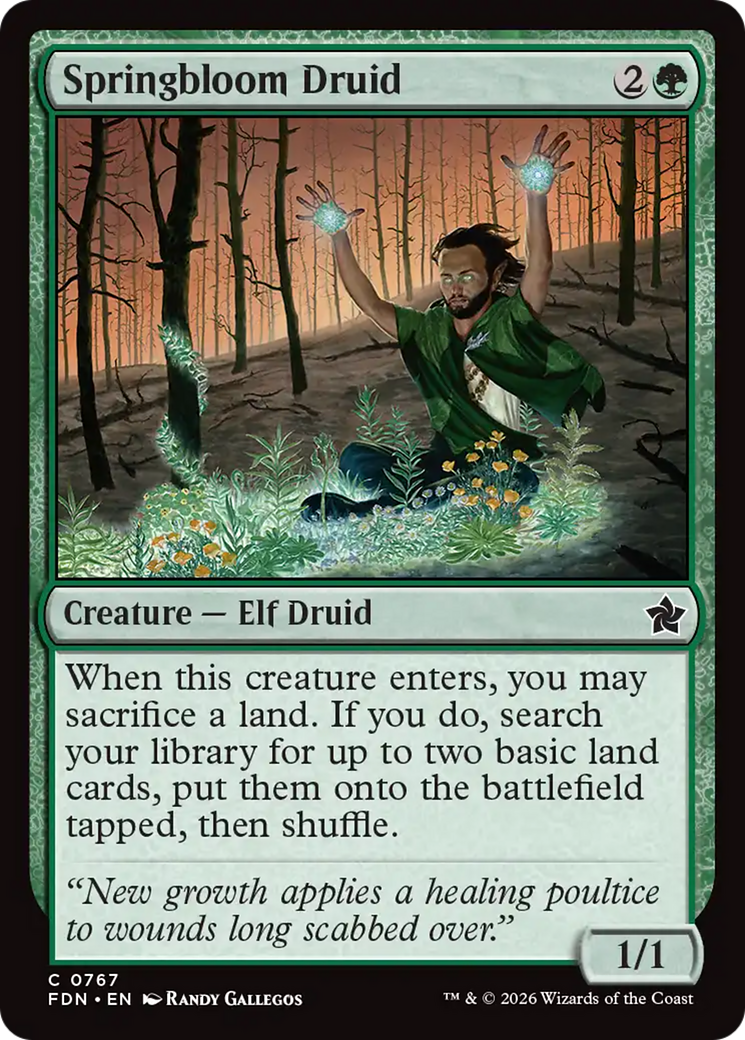 Springbloom Druid (0767) [Foundations] | Boutique FDB TCG