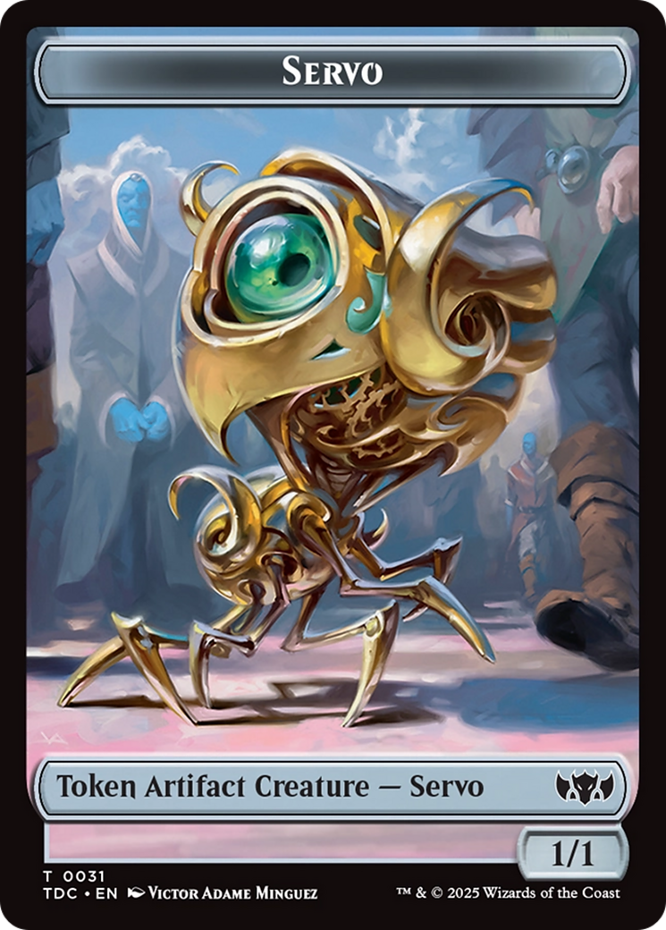 Servo // Warrior Double-Sided Token [Tarkir: Dragonstorm Commander Tokens] | Boutique FDB TCG