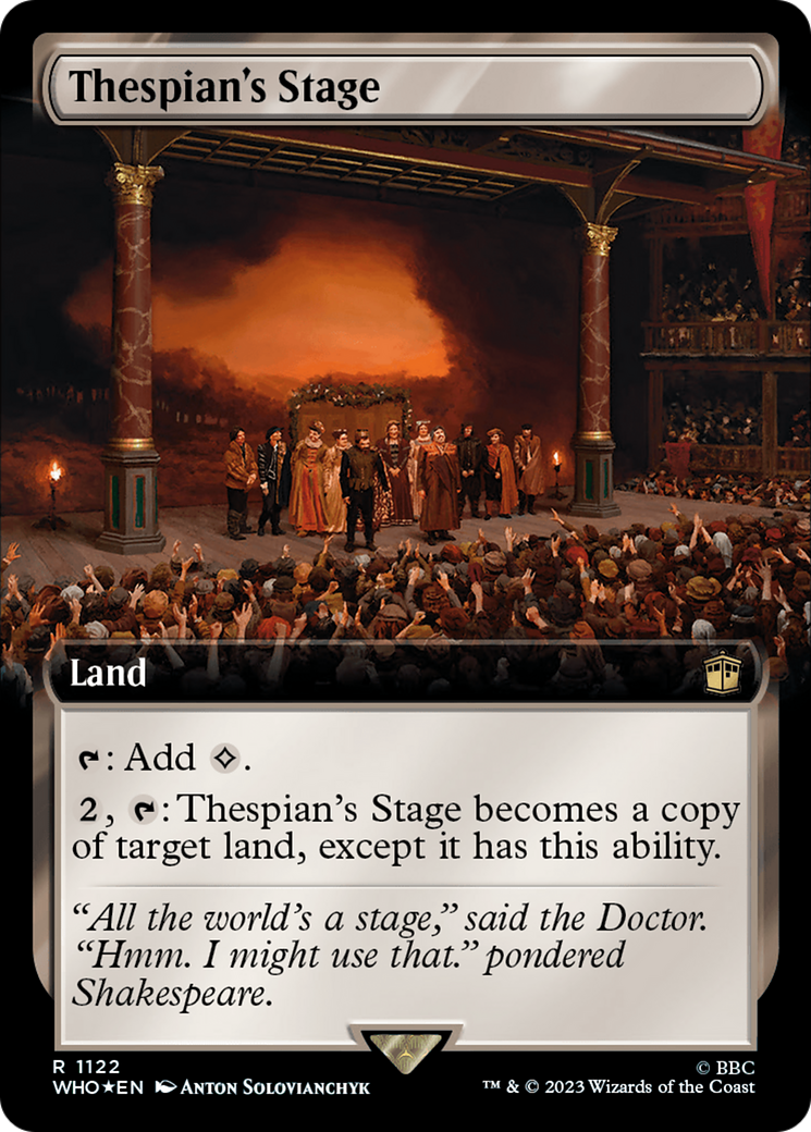 Thespian's Stage (Extended Art) (Surge Foil) [Doctor Who] | Boutique FDB TCG