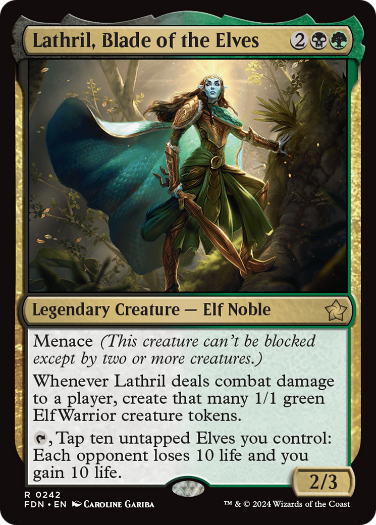 Lathril, Blade of the Elves [Foundations] | Boutique FDB TCG