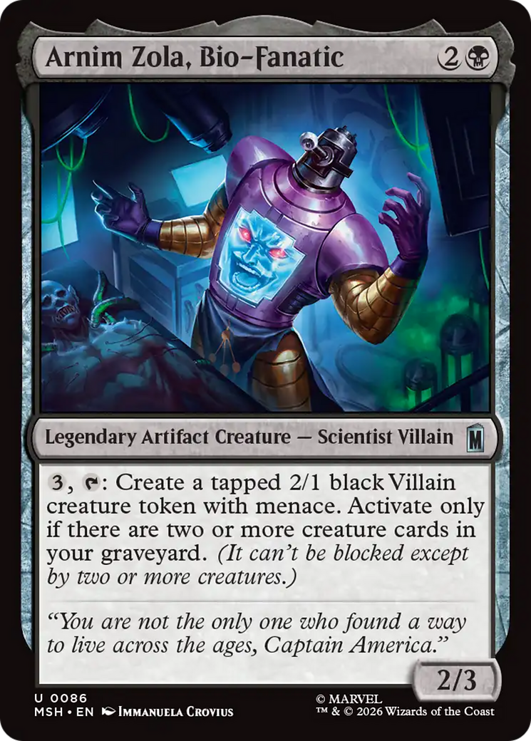 Arnim Zola, Bio-Fanatic [Marvel Super Heroes] | Boutique FDB TCG