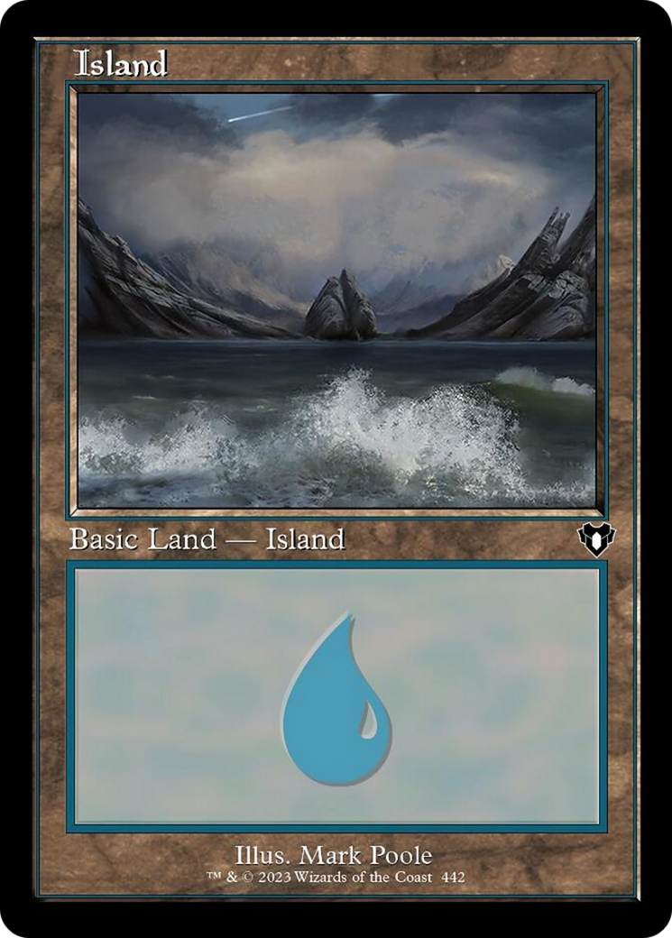 Island (442) (Retro) [Commander Masters] | Boutique FDB TCG