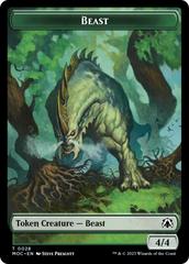 Thopter // Beast Double-Sided Token [March of the Machine Commander Tokens] | Boutique FDB TCG