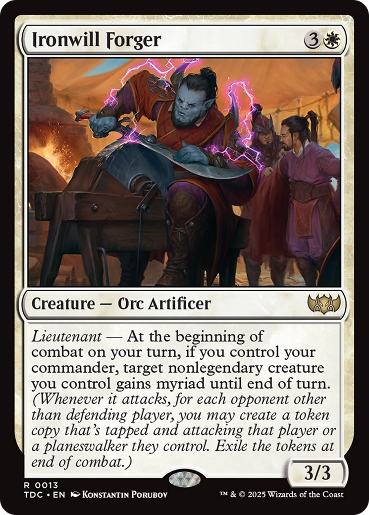 Ironwill Forger [Tarkir: Dragonstorm Commander] | Boutique FDB TCG