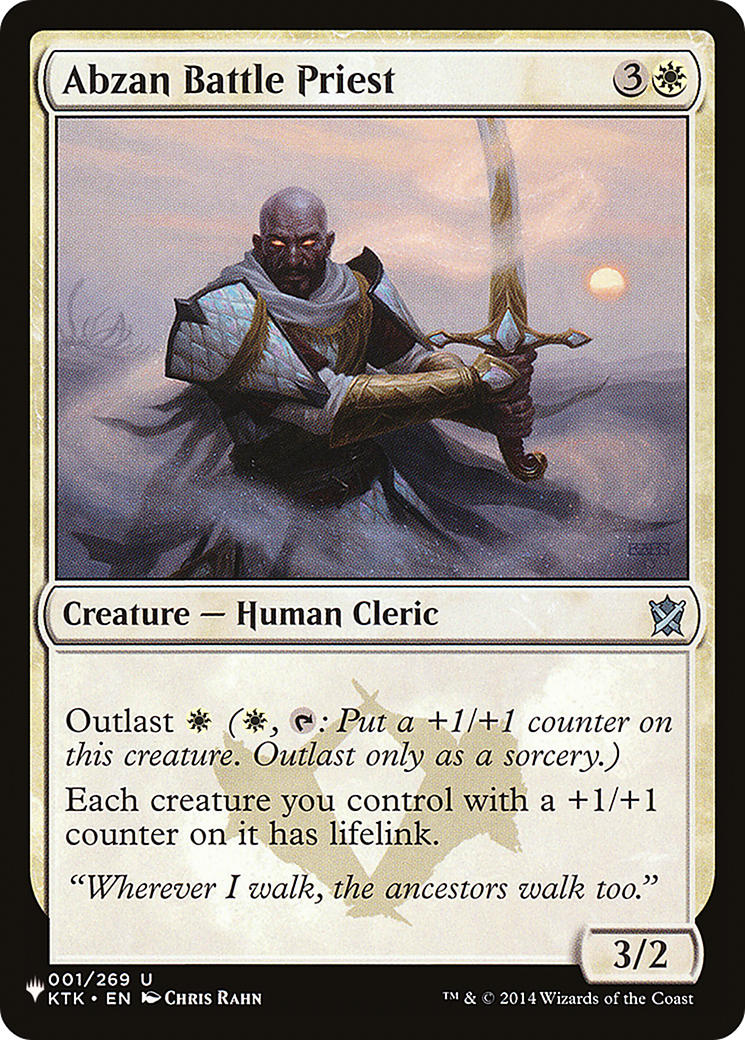 Abzan Battle Priest [The List Reprints] | Boutique FDB TCG