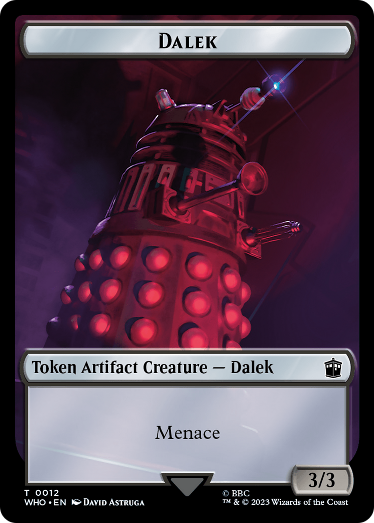 Dalek // Mark of the Rani Double-Sided Token [Doctor Who Tokens] | Boutique FDB TCG