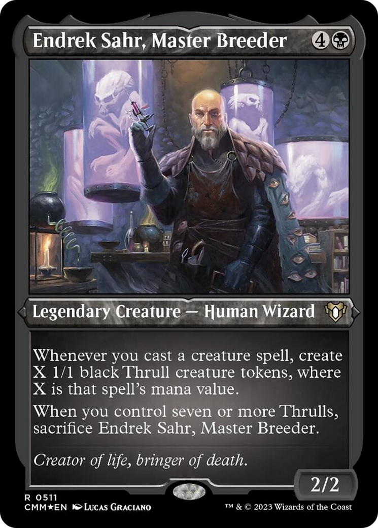 Endrek Sahr, Master Breeder (Foil Etched) [Commander Masters] | Boutique FDB TCG