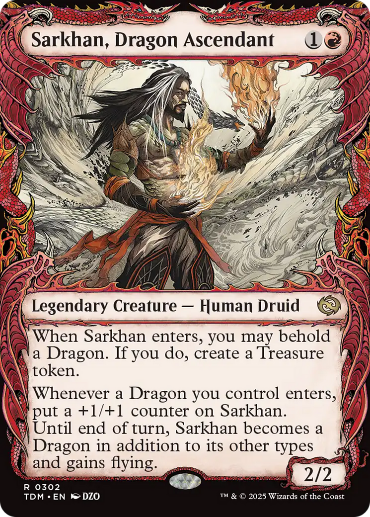 Sarkhan, Dragon Ascendant (0302) (Showcase) [Tarkir: Dragonstorm] | Boutique FDB TCG