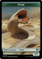 Wurm // Spider Double-Sided Token [Commander Masters Tokens] | Boutique FDB TCG