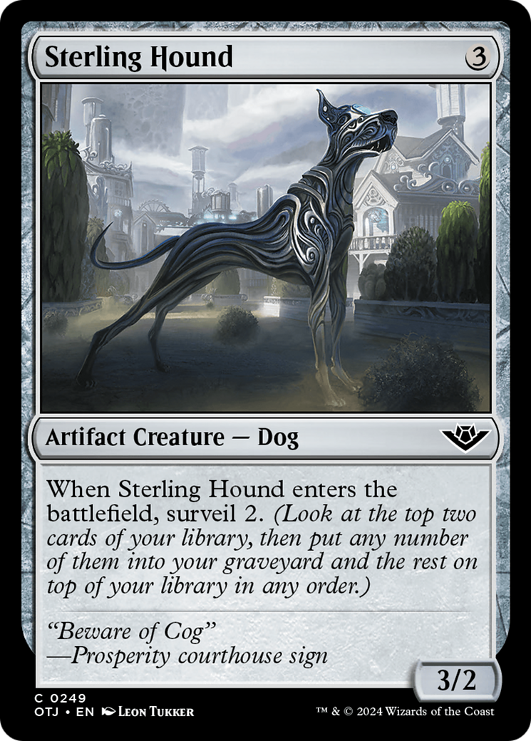 Sterling Hound [Outlaws of Thunder Junction] | Boutique FDB TCG