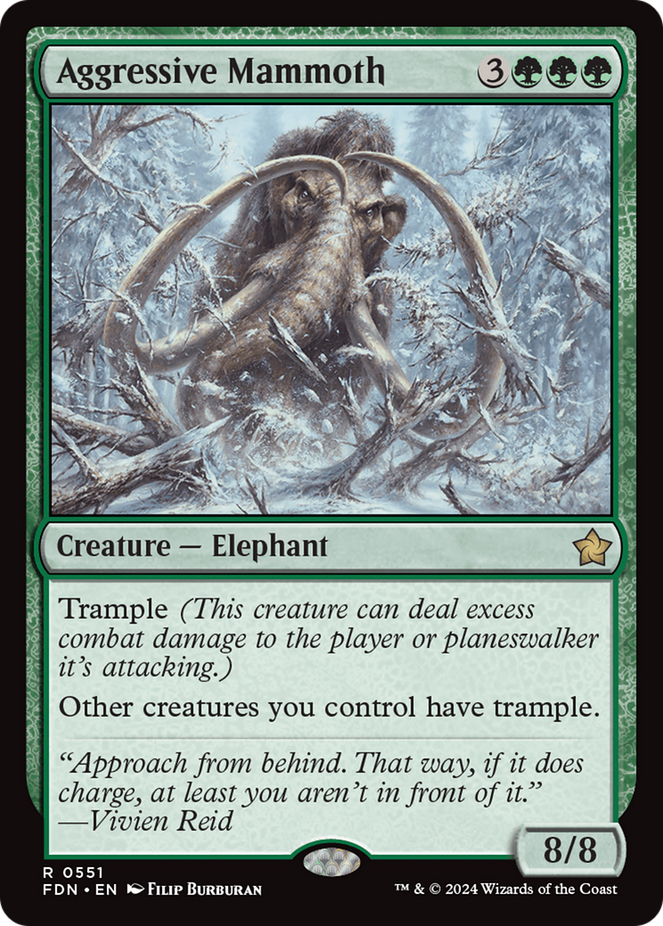 Aggressive Mammoth [Foundations] | Boutique FDB TCG