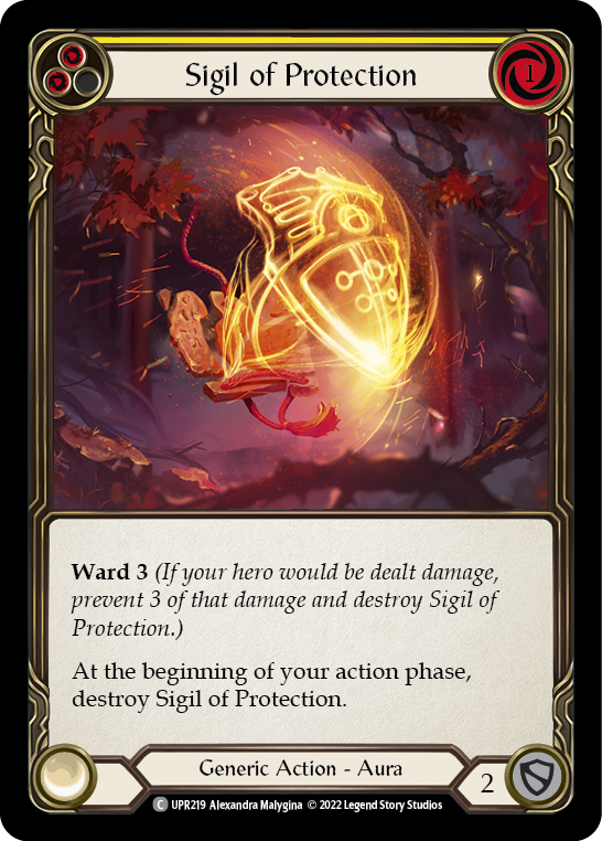 Sigil of Protection (Yellow) [UPR219] (Uprising) | Boutique FDB TCG