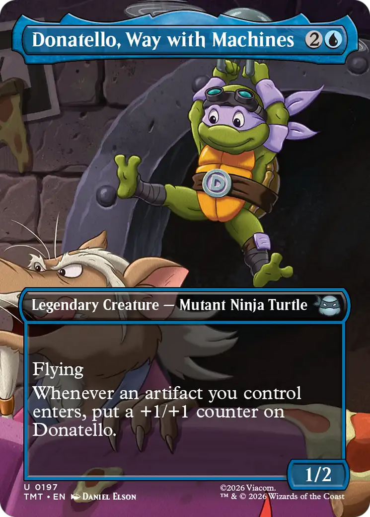 Donatello, Way with Machines (Borderless) [Teenage Mutant Ninja Turtles] | Boutique FDB TCG