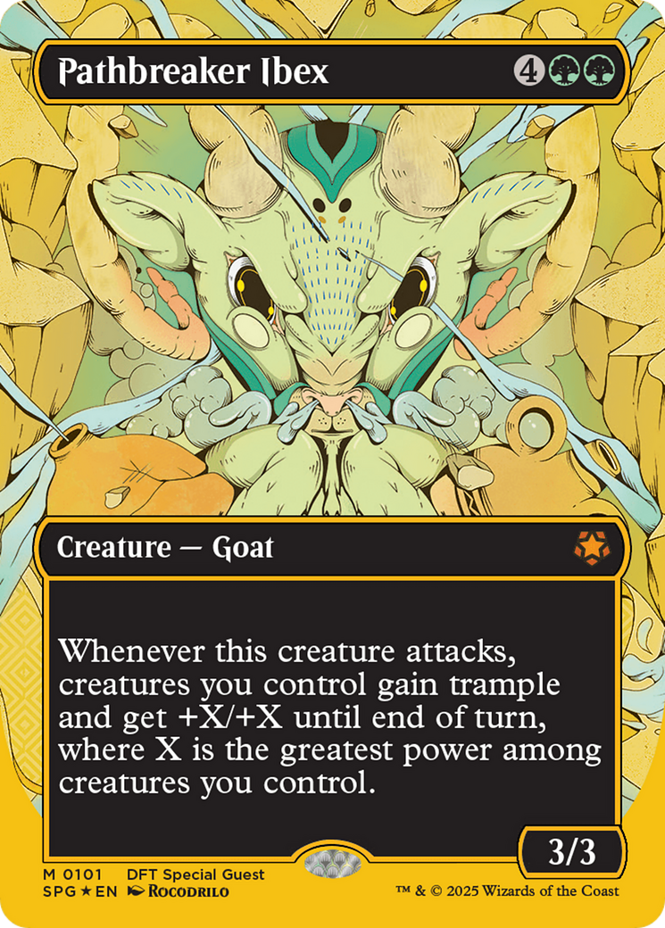 Pathbreaker Ibex (Borderless) (First-Place Foil) [Aetherdrift Special Guests] | Boutique FDB TCG