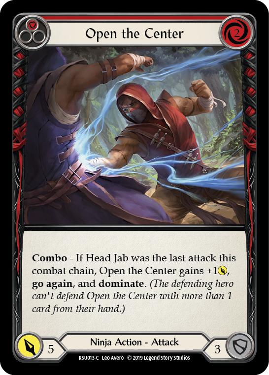Open the Center (Red) [KSU013-C] (Katsu Hero Deck)  1st Edition Normal | Boutique FDB TCG