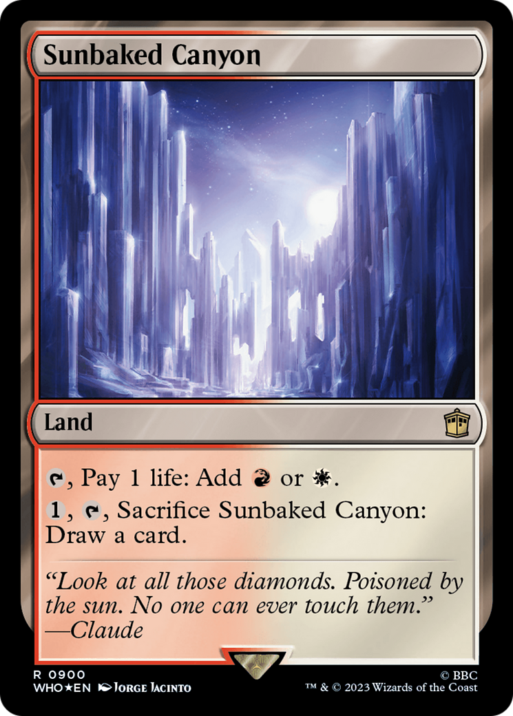 Sunbaked Canyon (Surge Foil) [Doctor Who] | Boutique FDB TCG