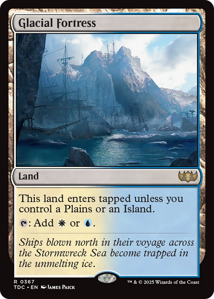 Glacial Fortress [Tarkir: Dragonstorm Commander] | Boutique FDB TCG